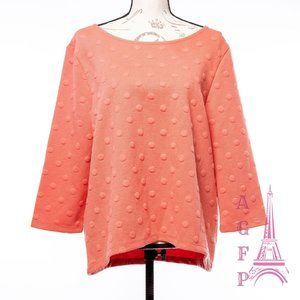 W5 Anthropologie Embossed polka dots Sweater